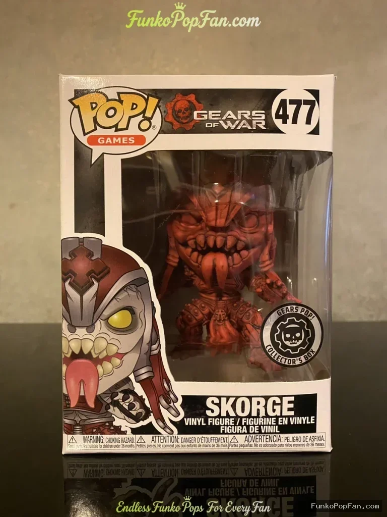Games Gears of War #477 Skorge (Collector's Edition) Vinyl Figure Bobblehead Vaulted Collectible With Protector Funko Pop Figure