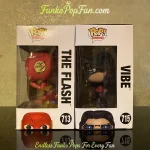 Funko Pop! Television The Flash #713 The Flash / Vibe #715 Vinyl Figure Bobblehead Vaulted Collectib - Funko Pop Figure