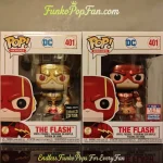DC Heroes #401 The Flash (Limited Edition Asia 2021 Exclusive) Vinyl Figure Bobblehead Vaulted Collectible With Protector Funko Pop Figure