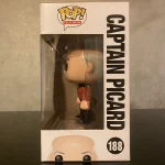 Funko Pop Television Star Trek #188 Captain Picard Vinyl Figure Bobblehead Vaulted Collectible With  - Funko Pop Figure