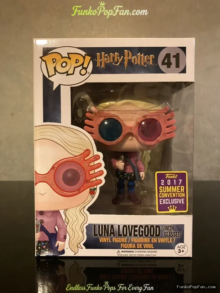 Harry Potter #41 Luna Lovegood (2017 Summer Convention Exclusive) Vinyl Figure Bobblehead Vaulted Collectible With Protector Funko Pop Figure