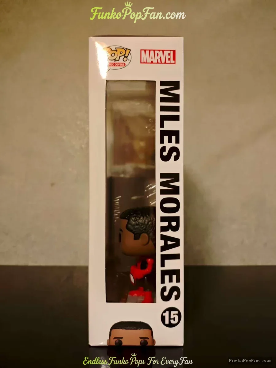Funko Pop! Marvel Miles Morales #15 (Comic Covers: Ultimate Fallout Spider-Man) Vinyl Figure Bobbleh - Funko Pop Figure