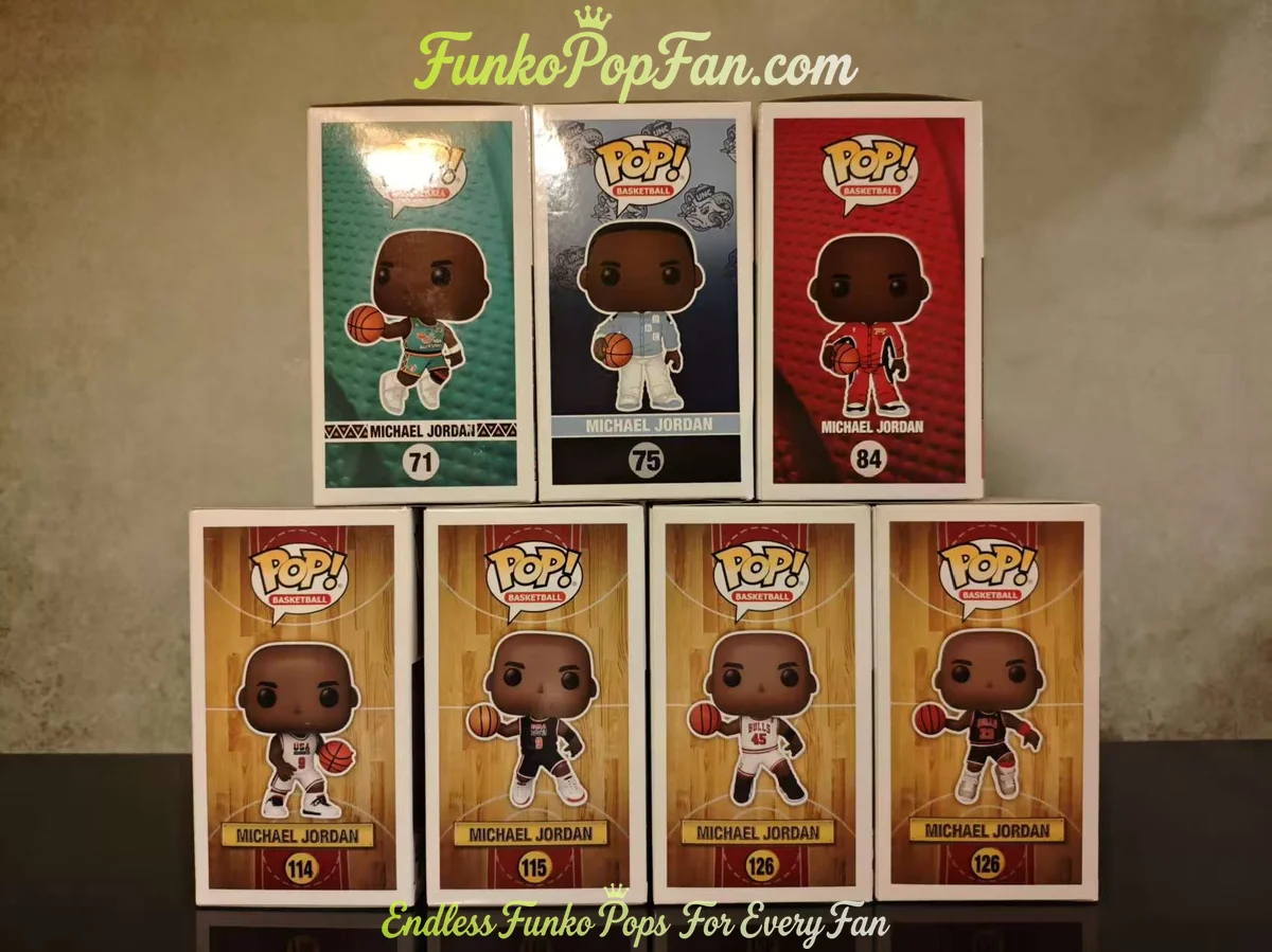 Bundle [LOT] Funko Pop Basketball #71/#75/#84/#114/#115/#126 Michael Jordan (Convention Exclusive SD - Funko Pop Figure