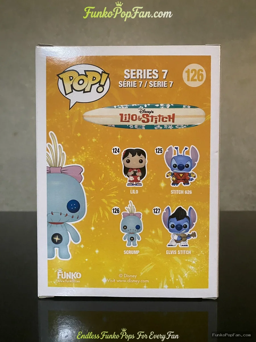 Funko Pop! Disney Lilo & Stitch #126 Scrump Vinyl Figure Bobblehead Vaulted Collectible With Protect - Funko Pop Figure