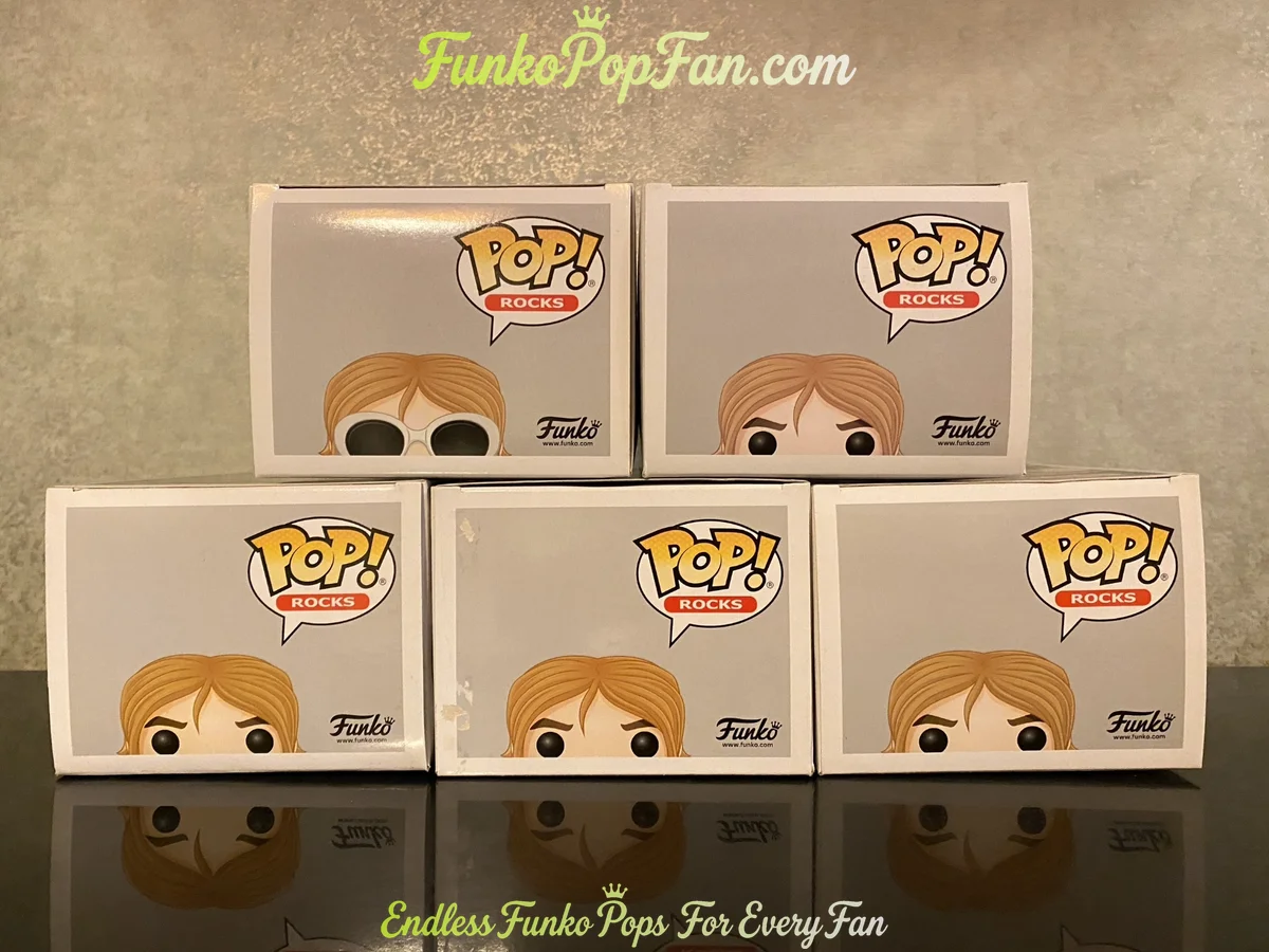 Bundle Funko Pop! Rocks Kurt Cobain Lot of 5 #64 + #65 + #66 Hot Topic Exclusive + #66 Hot Topic Exc - Funko Pop Figure