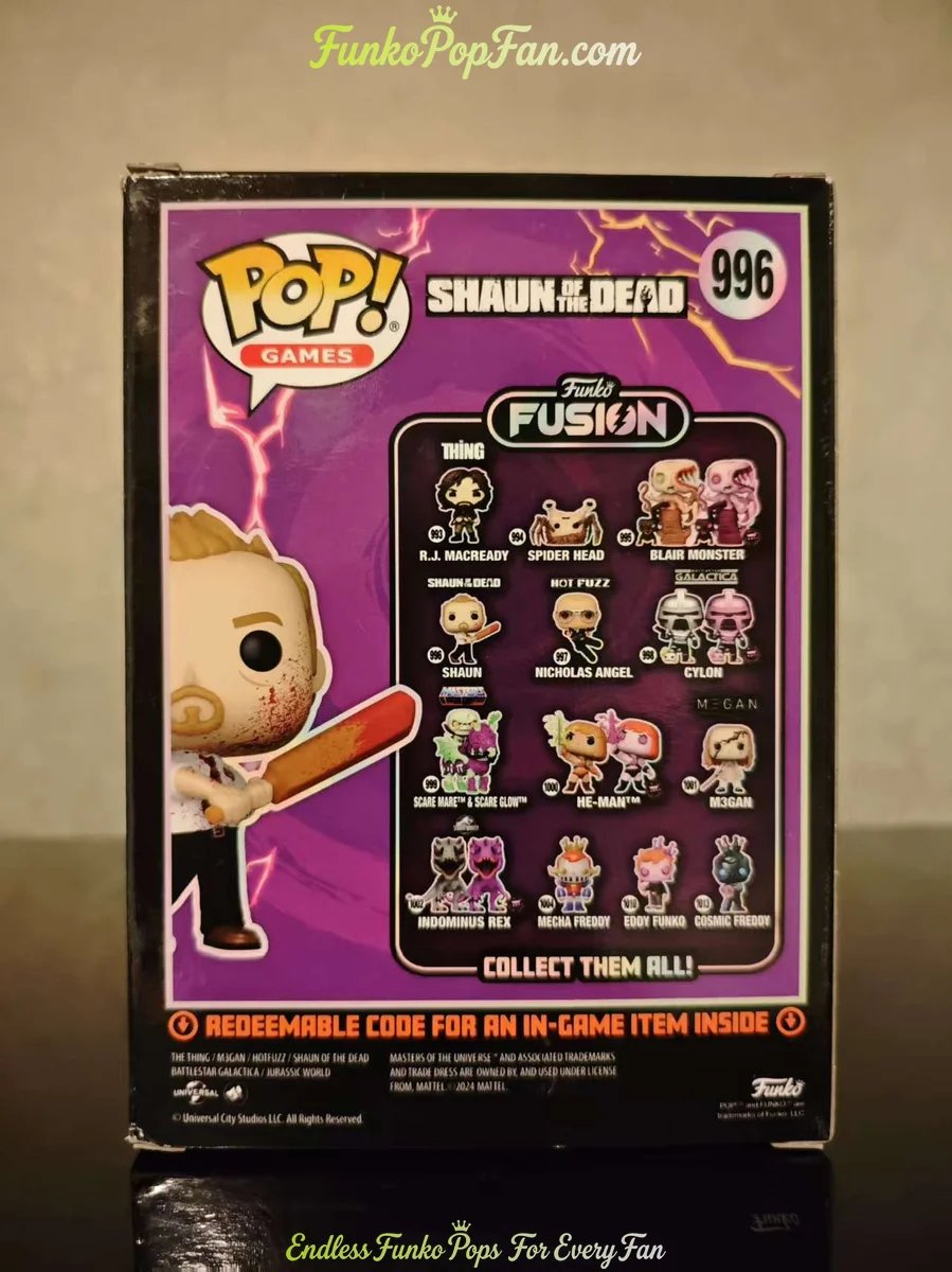 Funko Pop! Games Fusion #996 Shaun Vinyl Figure Bobblehead Vaulted Collectible With Protector - Funko Pop Figure