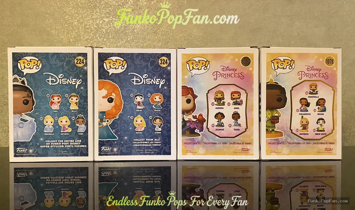 Bundle Funko Pop! Disney Princesses #224 Tiana / Merida #324 / Ariel #325 Vinyl Figure Bobblehead Va - Funko Pop Figure