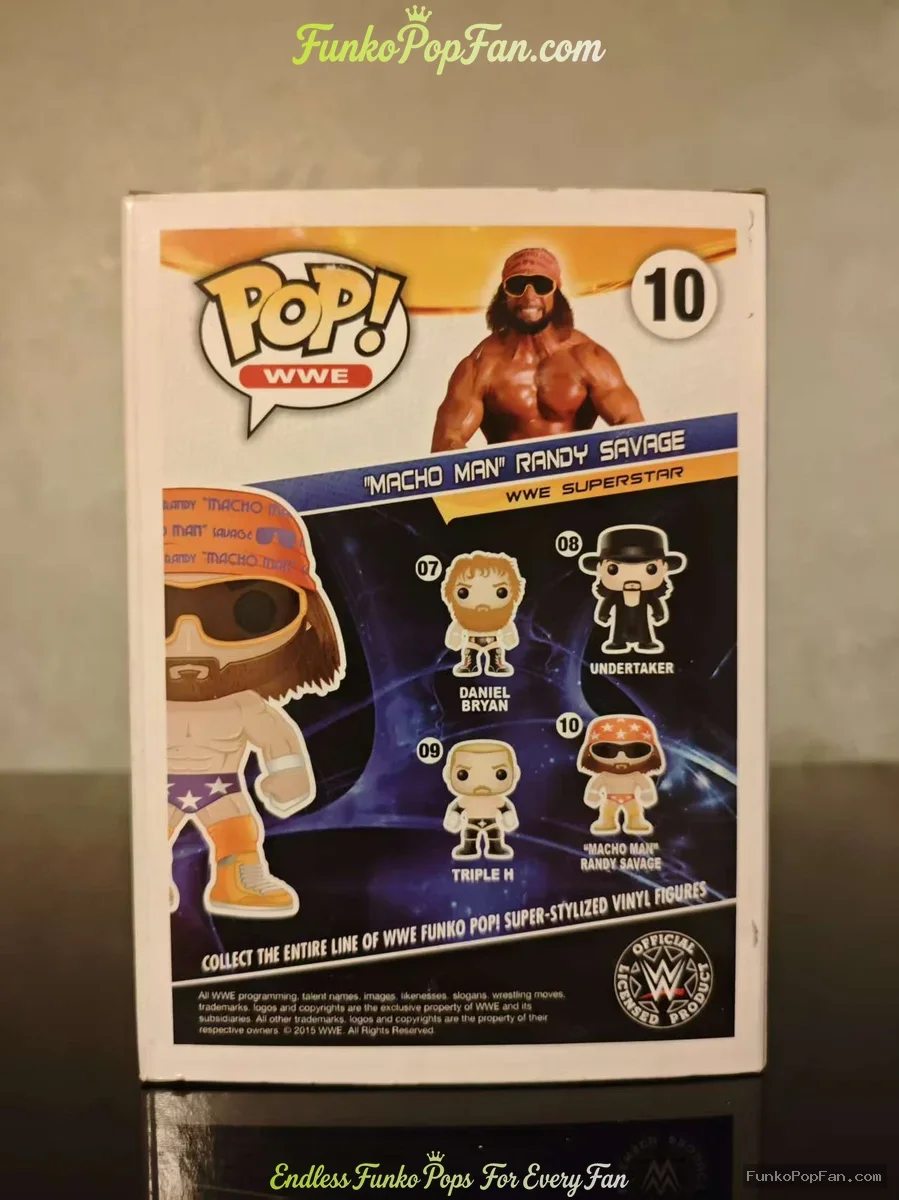Funko Pop! WWE #10 Macho Man Randy Savage Vinyl Figure Bobblehead Vaulted Collectible With Protector - Funko Pop Figure