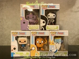 Bundle Funko Pop! Television Adventure Time #30 Lumpy Space Princess / #31 Marceline / #32 Finn / #33 Jake / #34 Ice King Vinyl Figure Bobblehead Vaulted Collectible With Protector Funko Pop Figure