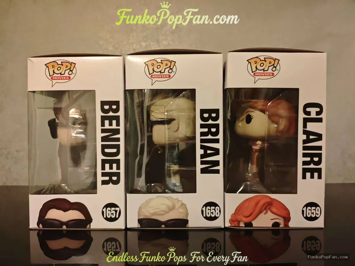 Bundle Funko Pop! #1657/#1658/#1659 The Breakfast Club Bender/Brian/Claire Vinyl Figure Bobblehead V - Funko Pop Figure