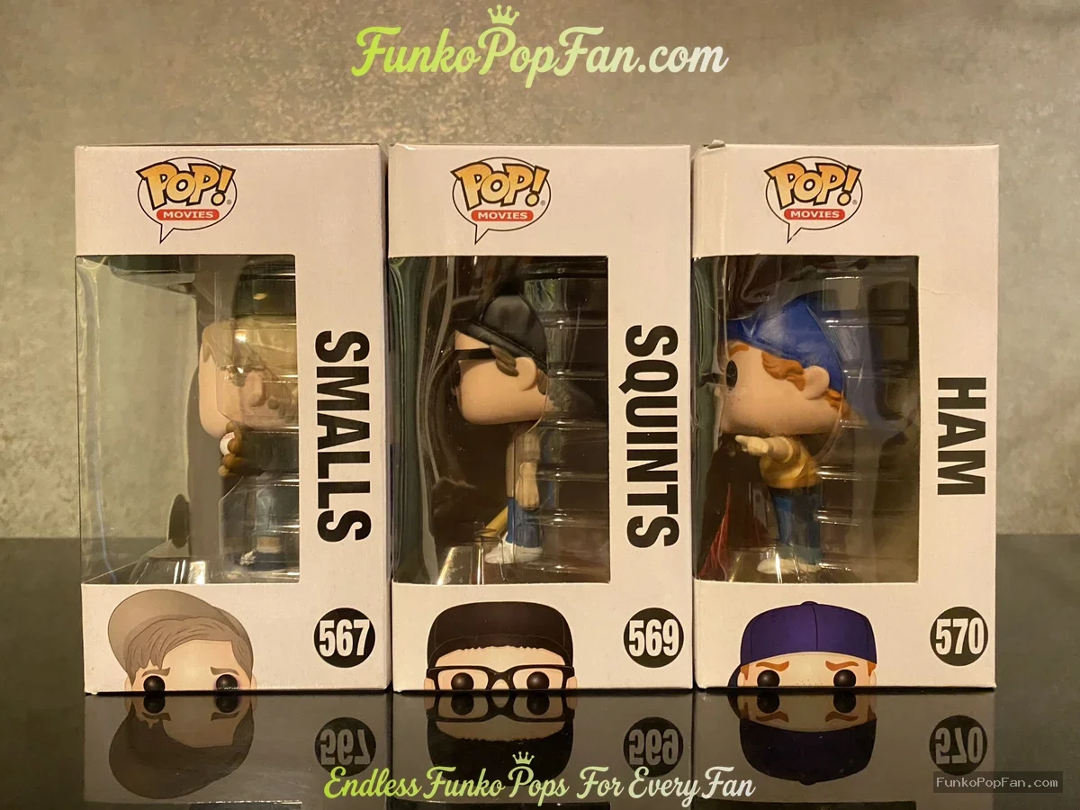 Bundle Funko Pop! Movies The Sandlot #567 Smalls + #569 Squints + #570 Ham Vinyl Figure Bobblehead V - Funko Pop Figure