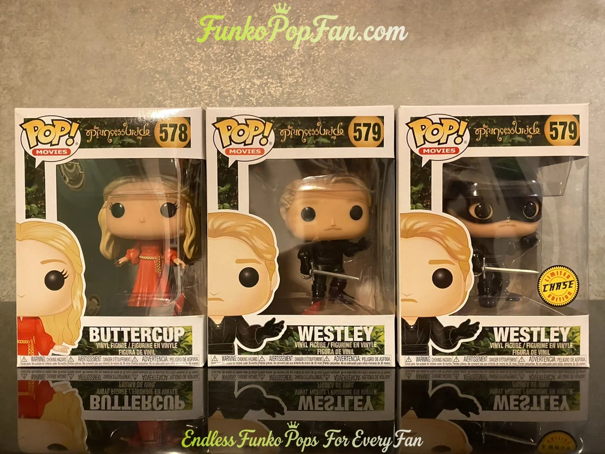 Harry Potter Buttercup & Westley #578/579 Vinyl Figure Bobblehead Vaulted Collectible With Protector Funko Pop Figure