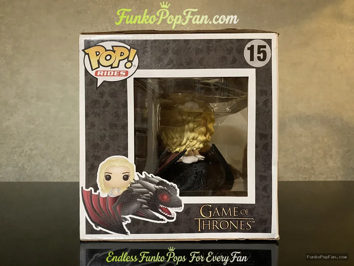 Funko Pop! Rides Game of Thrones #15 Daenerys & Drogon Vinyl Figure Bobblehead Vaulted Collectible W - Funko Pop Figure