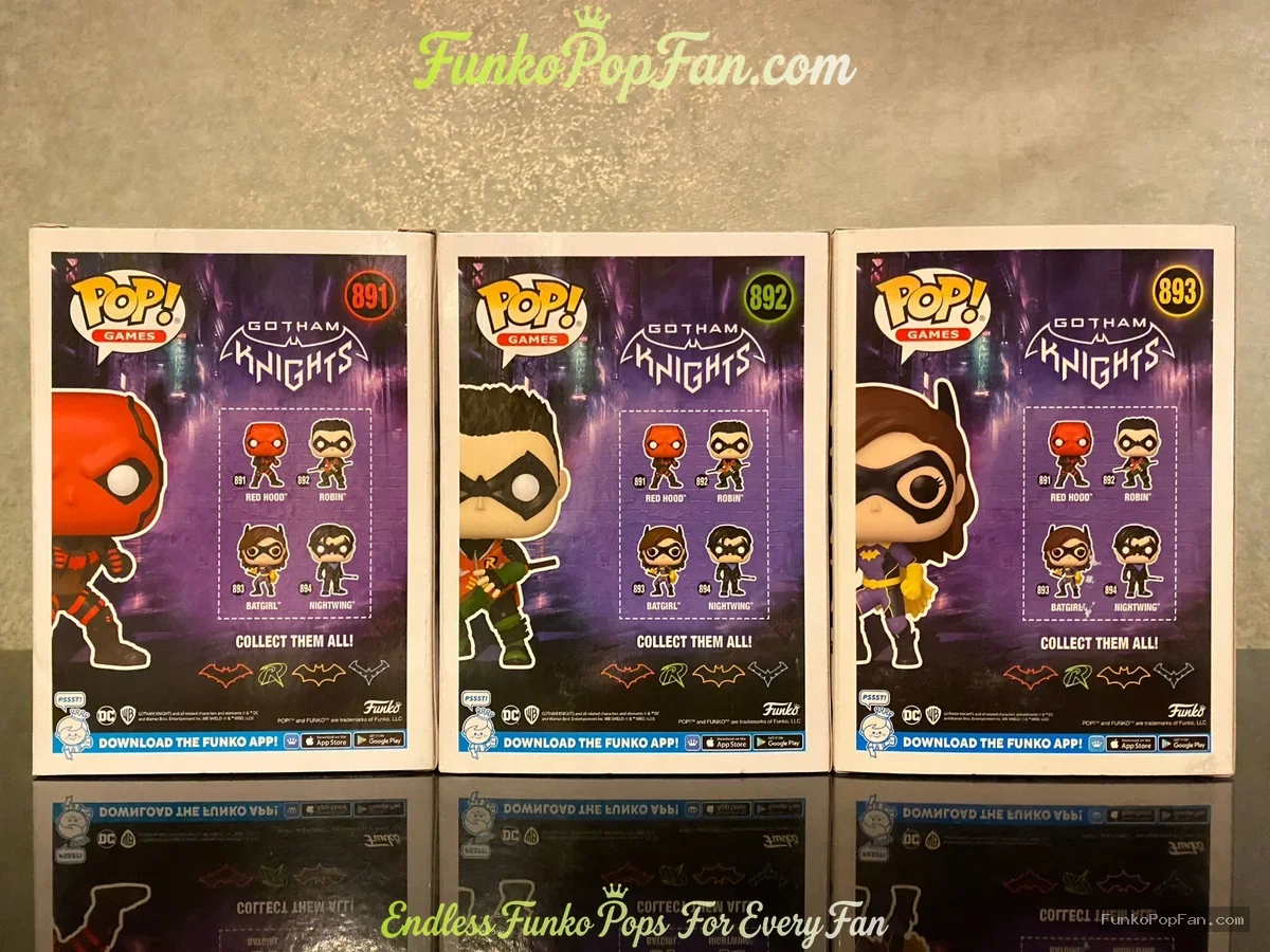 Bundle Funko Pop! DC Batman #891 Red Hood / Robin #892 / Batgirl #893 Vinyl Figure Bobblehead Vaulte - Funko Pop Figure