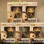 Bundle Funko Pop Once Upon a Time #267/#269/#270/#271/#272 Emma Swan / Snow White / Prince Charming / Rumpelstiltskin / Captain Hook Vinyl Figure Bobblehead Vaulted Collectible With Protector Funko Pop Figure