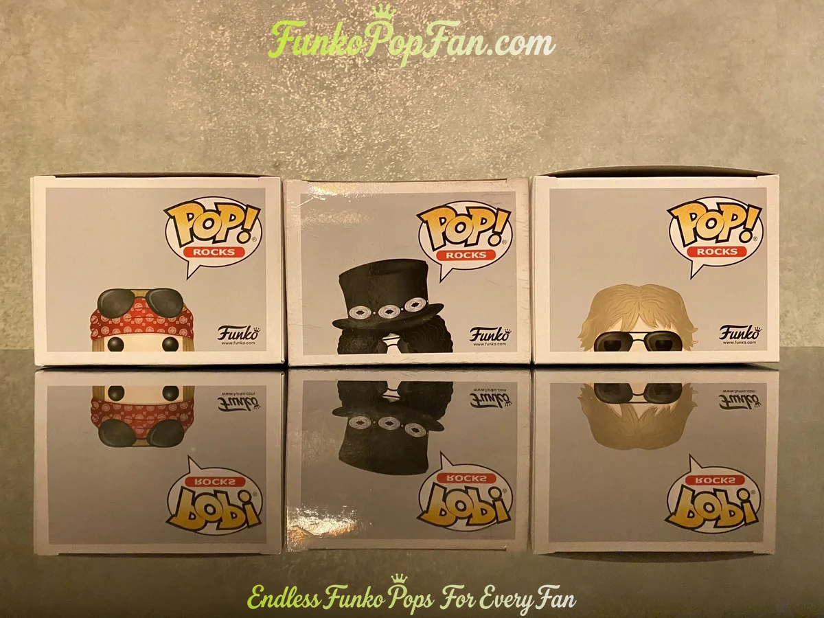 Bundle Funko Pop! Rock Guns N' Roses #50 Axl Rose / Slash #51 / Duff McKagan #52 Vinyl Figure Bobble - Funko Pop Figure