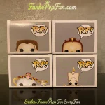 Bundle Funko Pop! Disney Beauty and the Beast #90 Peasant Belle / Cogsworth #91 / Mrs. Potts & Chip  - Funko Pop Figure