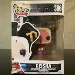 Movies Ghost in the Shell #386 Geisha Vinyl Figure Bobblehead Vaulted Collectible With Protector Funko Pop Figure