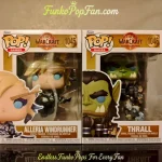 Games World of Warcraft #1045 Alleria Windrunner / Thrall #1046 Vinyl Figure Bobblehead Vaulted Collectible With Protector Funko Pop Figure