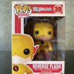 DC Heroes #39 Reverse Flash Vinyl Figure Bobblehead Vaulted Collectible With Protector Funko Pop Figure