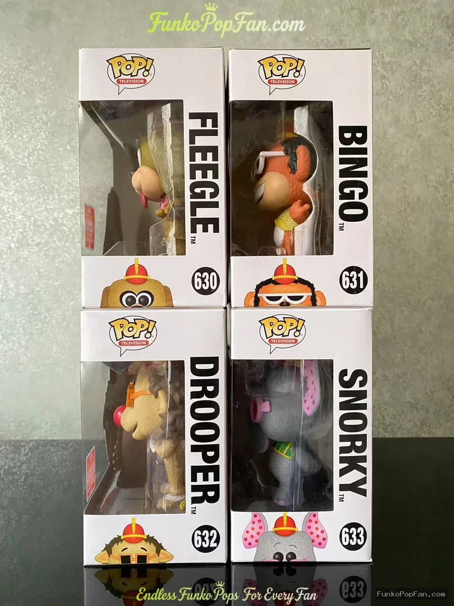 Bundle Funko Pop! Banana Splits #630 FLEEGLE #631 BINGO #632 DROOPER #633 SNORKY (Summer Convention  - Funko Pop Figure