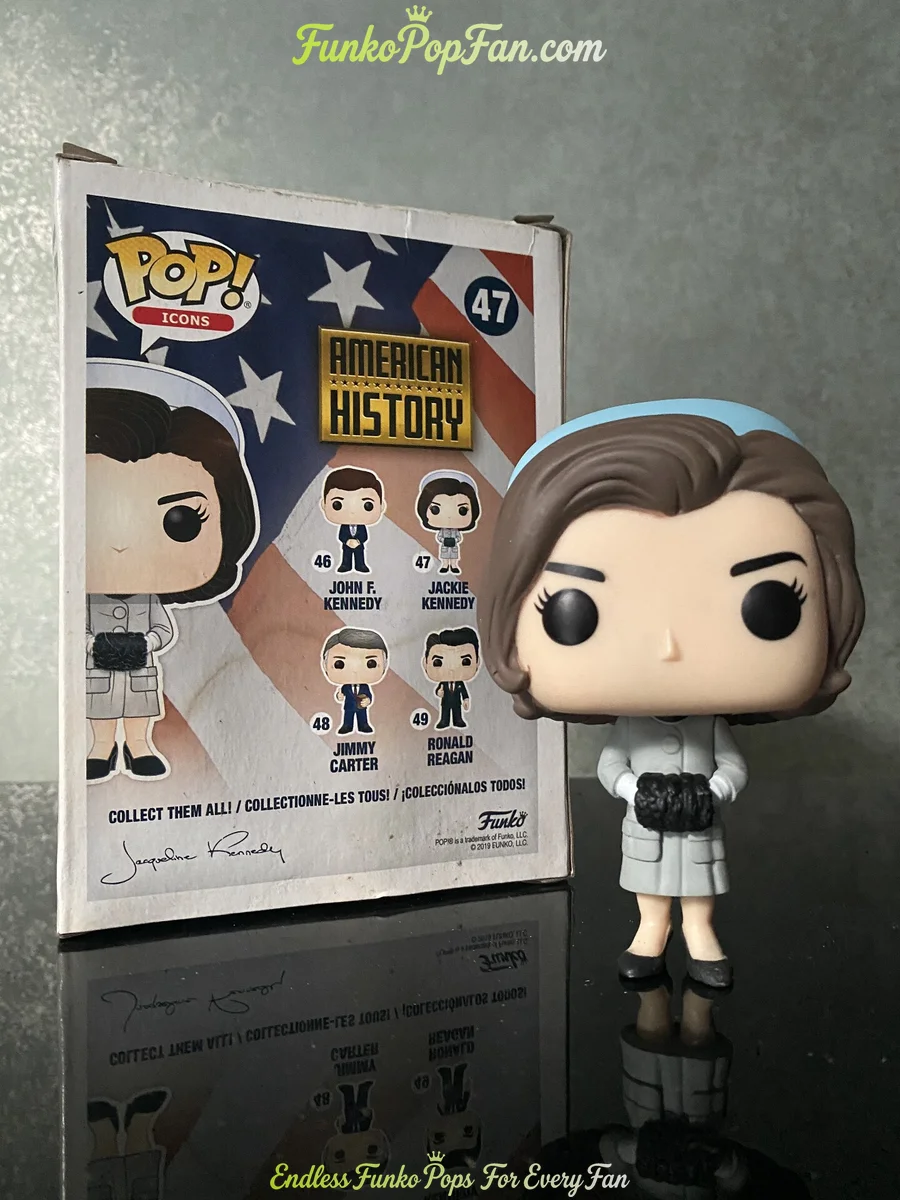 Icons American History #47 Jackie Kennedy Vinyl Figure Bobblehead Vaulted Collectible With Protector Funko Pop Figure