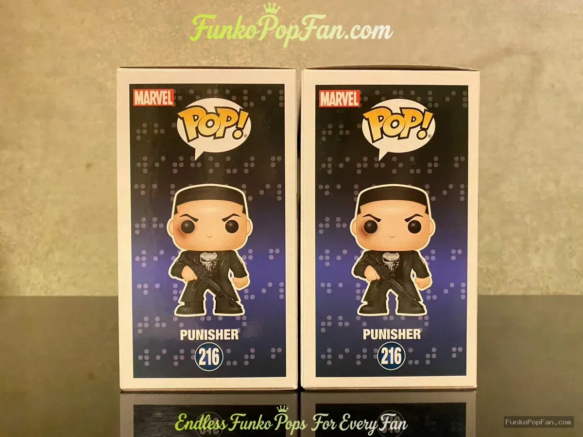 Bundle Funko Pop! Marvel Daredevil #216 Punisher (Common + Chase) Vinyl Figure Bobblehead Vaulted Co - Funko Pop Figure