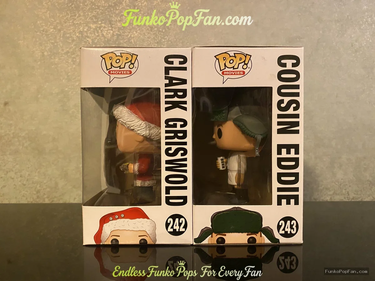Funko Pop! Movies Christmas Vacation #242 Clark Griswold / Cousin Eddie #243 Vinyl Figure Bobblehead - Funko Pop Figure