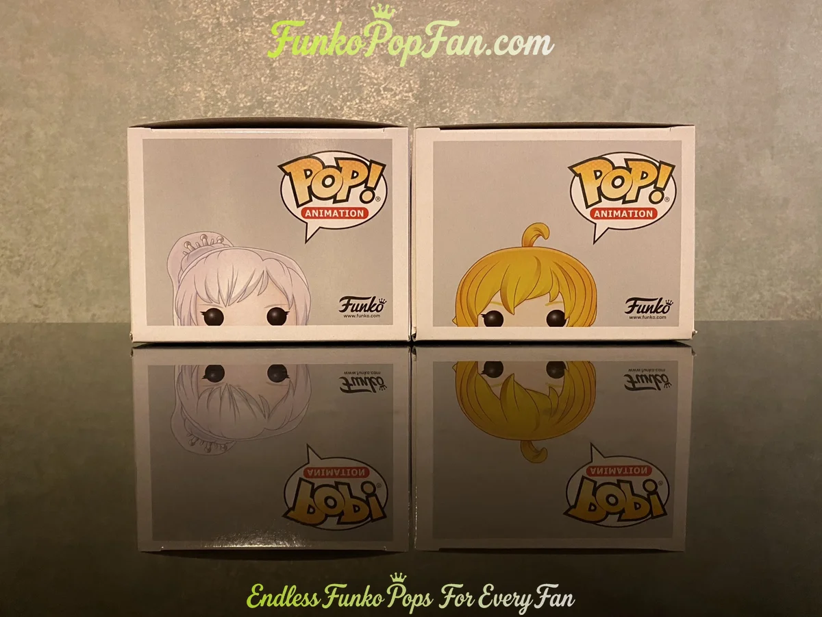 Funko Pop! Animation RWBY #587 Weiss Schnee / #589 Yang Xiao Long Vinyl Figure Bobblehead Vaulted Co - Funko Pop Figure