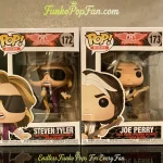 #172/#173 Pop Rocks Aerosmith Steven Tyler / Joe Perry Vinyl Figure Bobblehead Vaulted Collectible With Protector Funko Pop Figure
