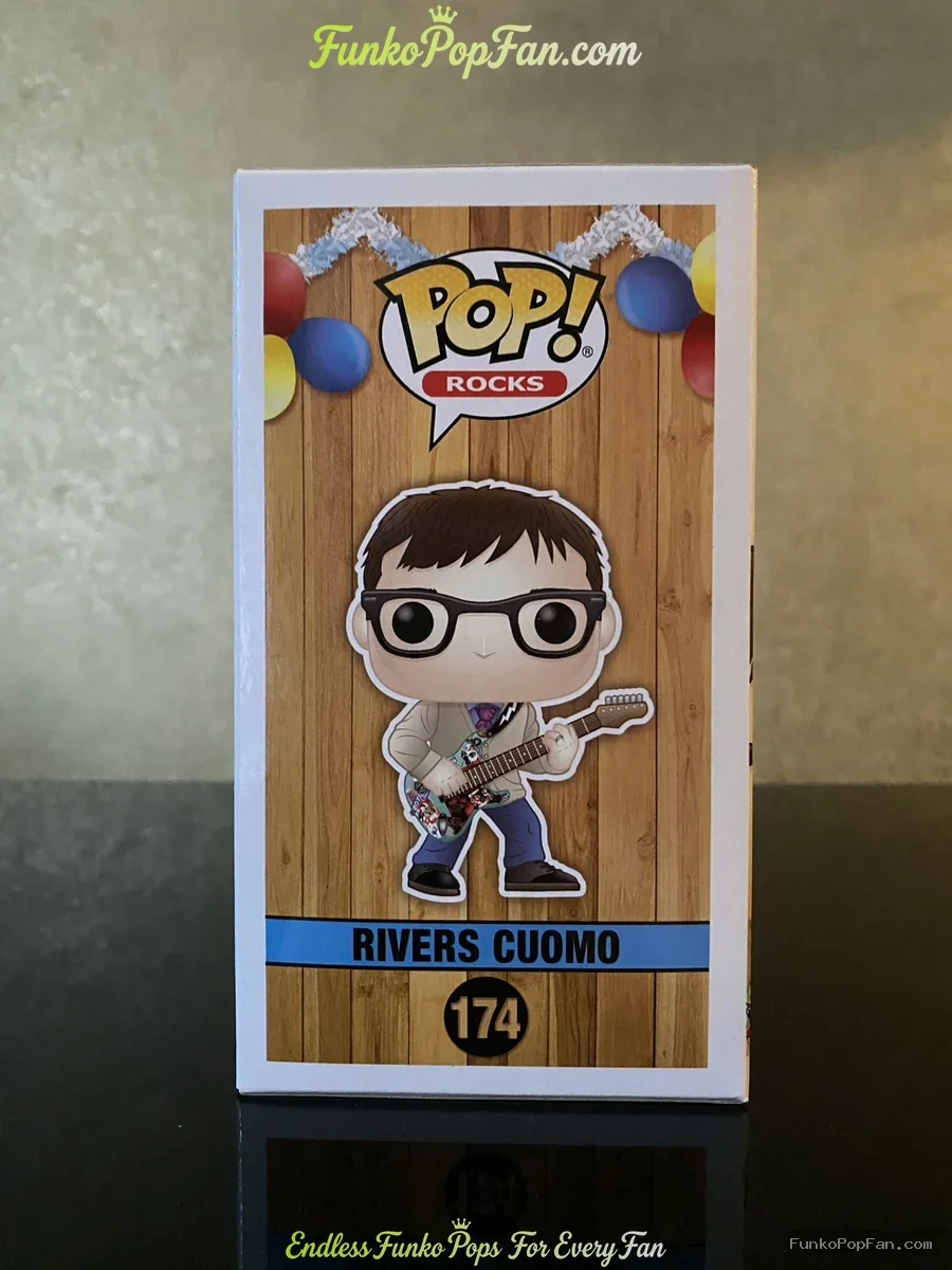 Funko Pop Rocks #174 Weezer Rivers Cuomo Vinyl Figure Bobblehead Vaulted Collectible With Protector - Funko Pop Figure
