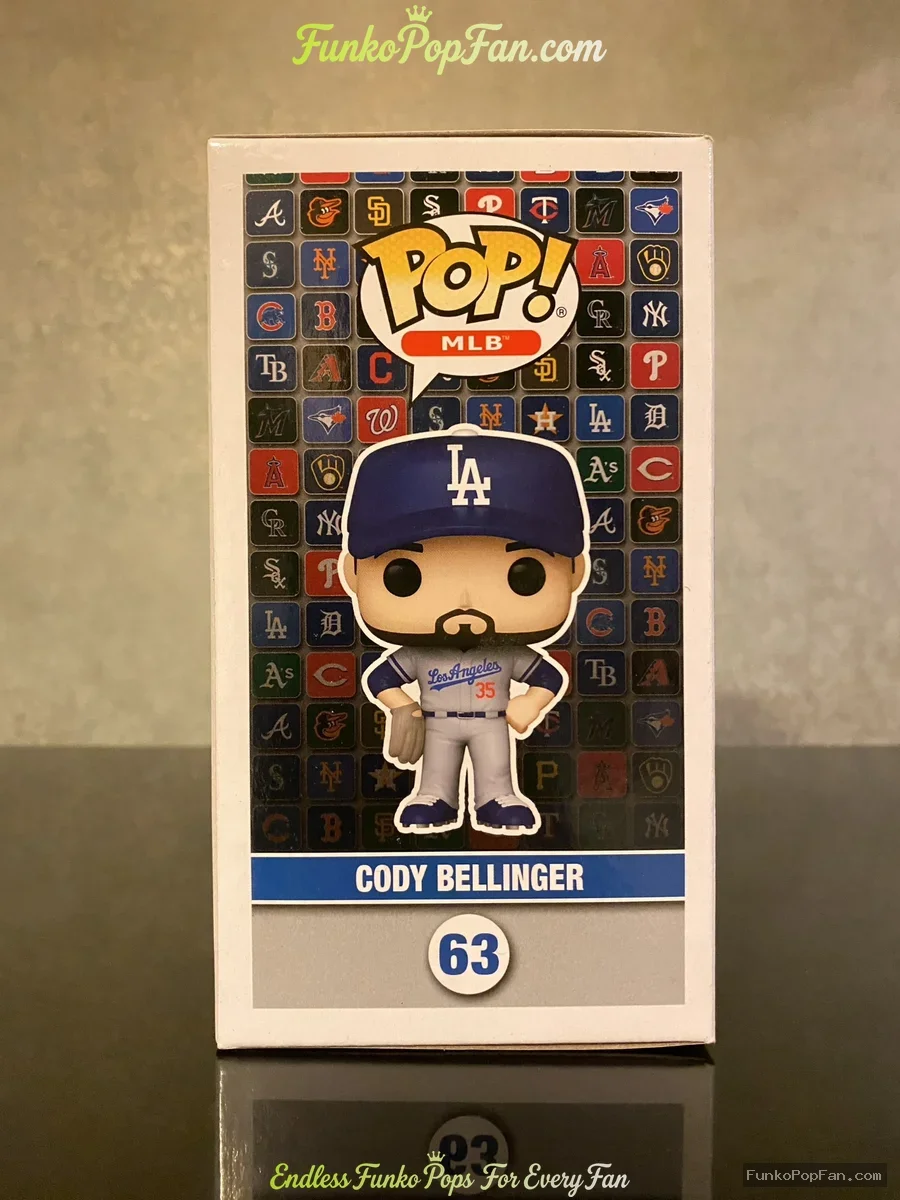 Funko Pop! MLB #63 Cody Bellinger (Road Uniform) Vinyl Figure Bobblehead Vaulted Collectible With Pr - Funko Pop Figure