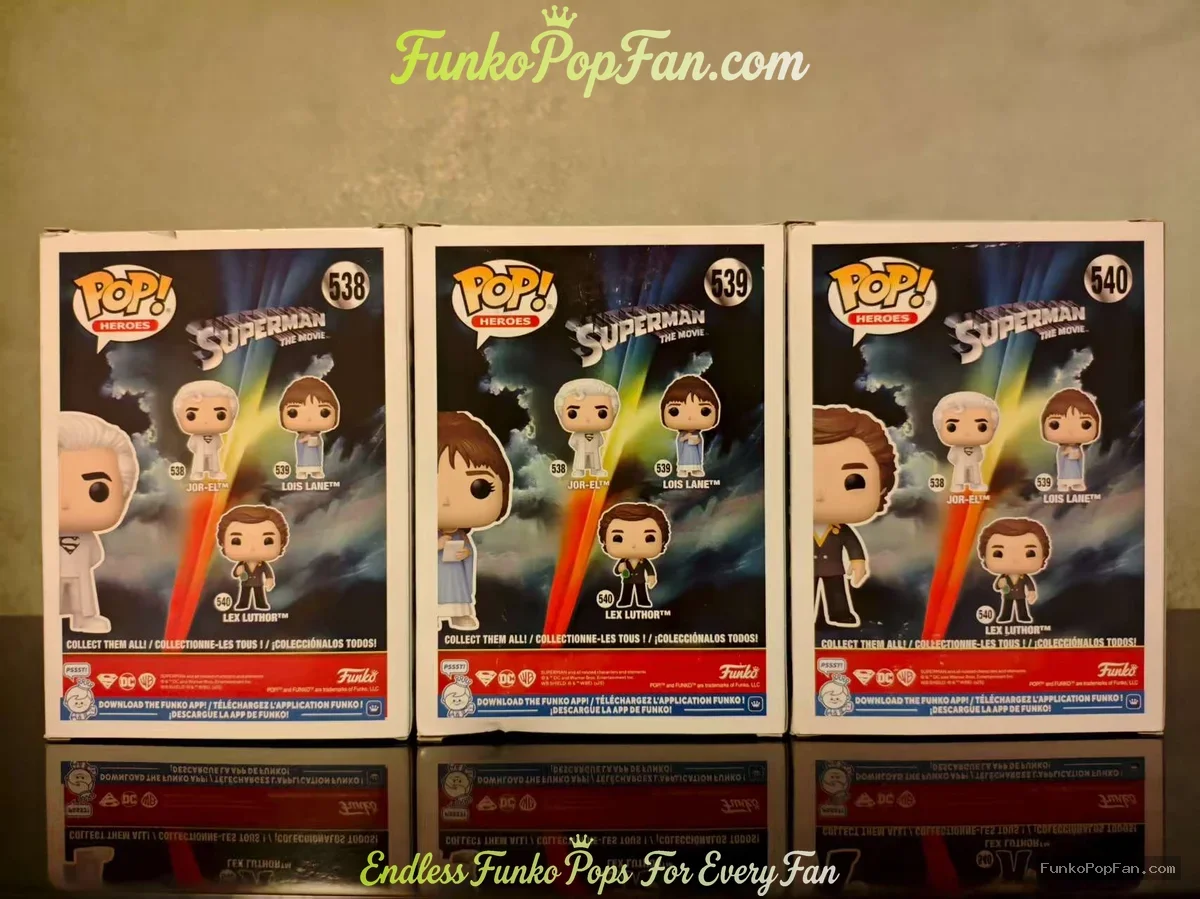 Bundle Funko Pop! Heroes Superman #639 Jor-El / Lois Lane #539 / Lex Luthor #540 Vinyl Figure Bobble - Funko Pop Figure
