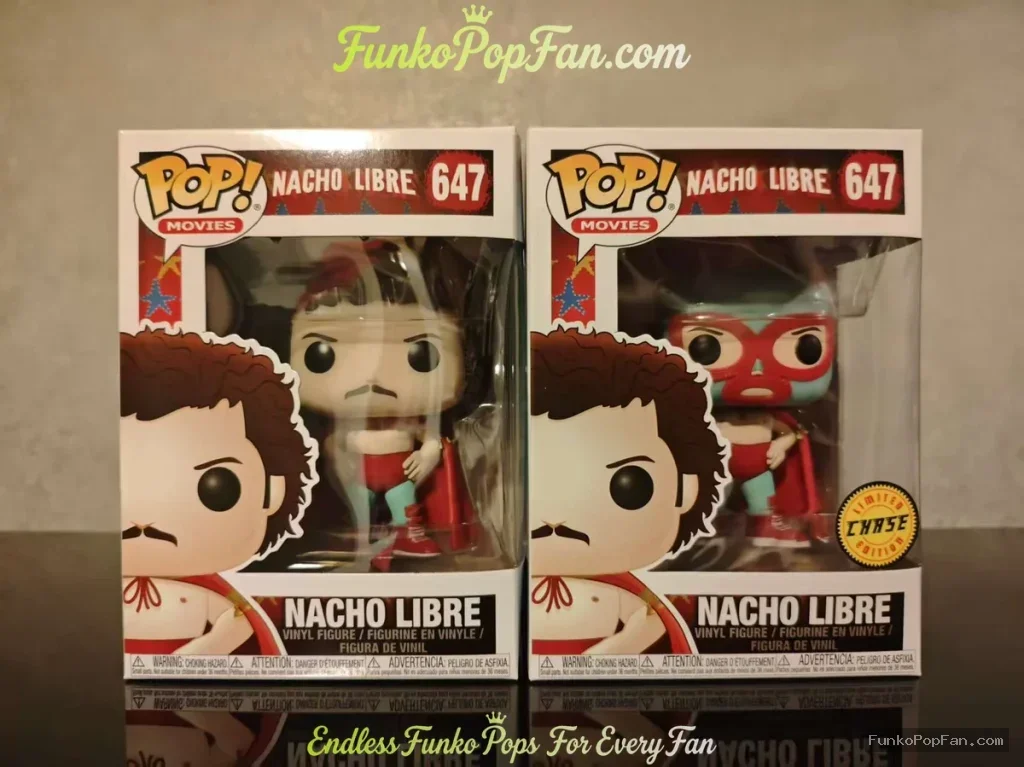 Bundle Funko Pop! Movies Nacho Libre #647 Nacho Libre (Chase) Vinyl Figure Bobblehead Vaulted Collectible With Protector Funko Pop Figure