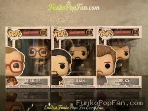 Bundle Funko Pop Television Trailer Park Boys #1323 Bubbles + #1324 Julian + #1325 Ricky Vinyl Figure Bobblehead Vaulted Collectible With Protector Funko Pop Figure
