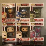 Bundle Funko Pop! Marvel Avengers #66 Iron Man Mark 43 / Captain America #67 / Hulk #68 / Thor #69 / Hawkeye #70 / Vision #71 Vinyl Figure Bobblehead Vaulted Collectible With Protector Funko Pop Figure