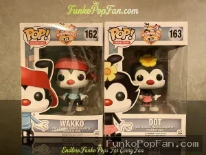 Bundle Funko Pop! Animation Animaniacs #162 Wakko / Dot #163 Vinyl Figure Bobblehead Vaulted Collectible With Protector Funko Pop Figure