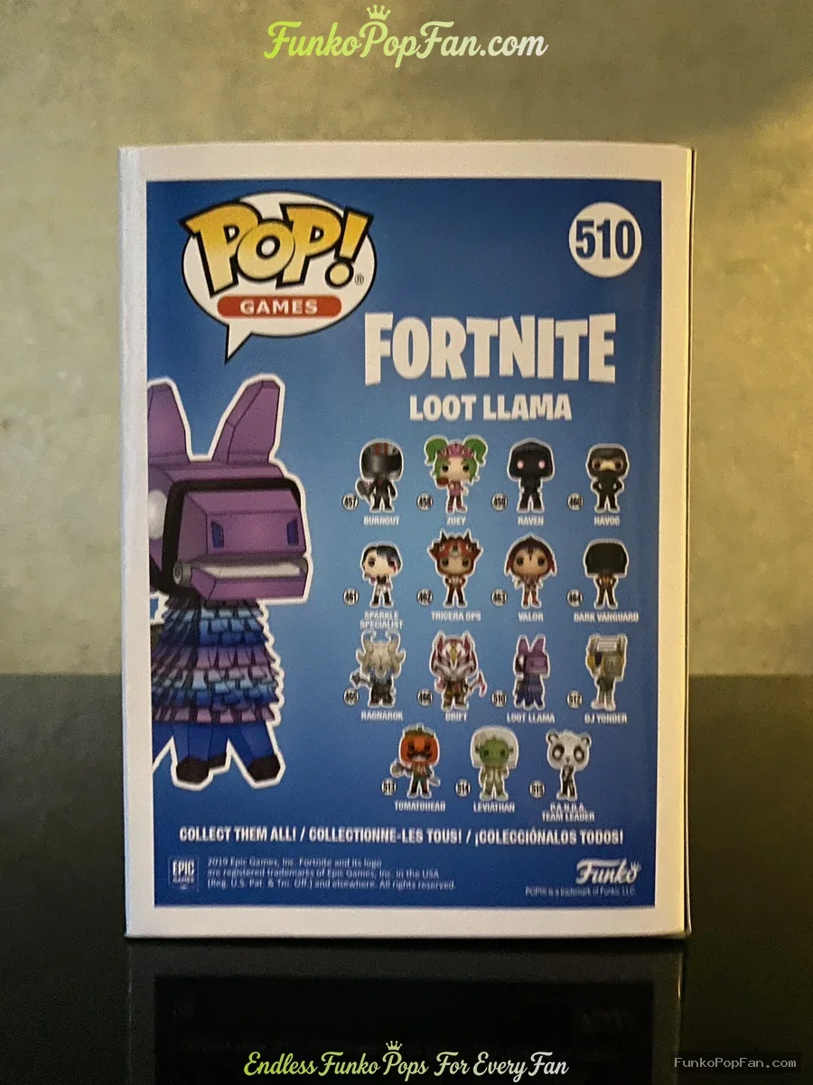 Funko Pop #510 Games Fortnite Loot Llama Vinyl Figure Bobblehead Vaulted Collectible With Protector - Funko Pop Figure