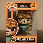 Movies Universal Monsters #1633 The Wolf Man (Funko Exclusive) Vinyl Figure Bobblehead Vaulted Collectible With Protector Funko Pop Figure