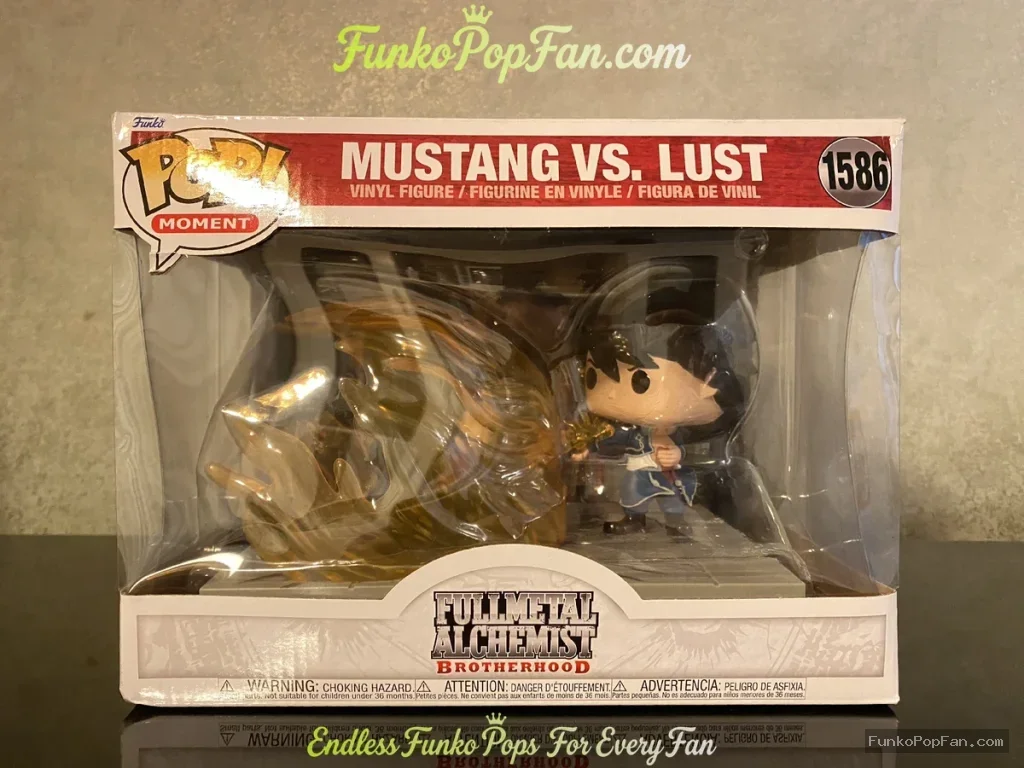 Fullmetal Alchemist Brotherhood Mustang vs. Lust #1586 Vinyl Figure Bobblehead Vaulted Collectible With Protector Funko Pop Figure