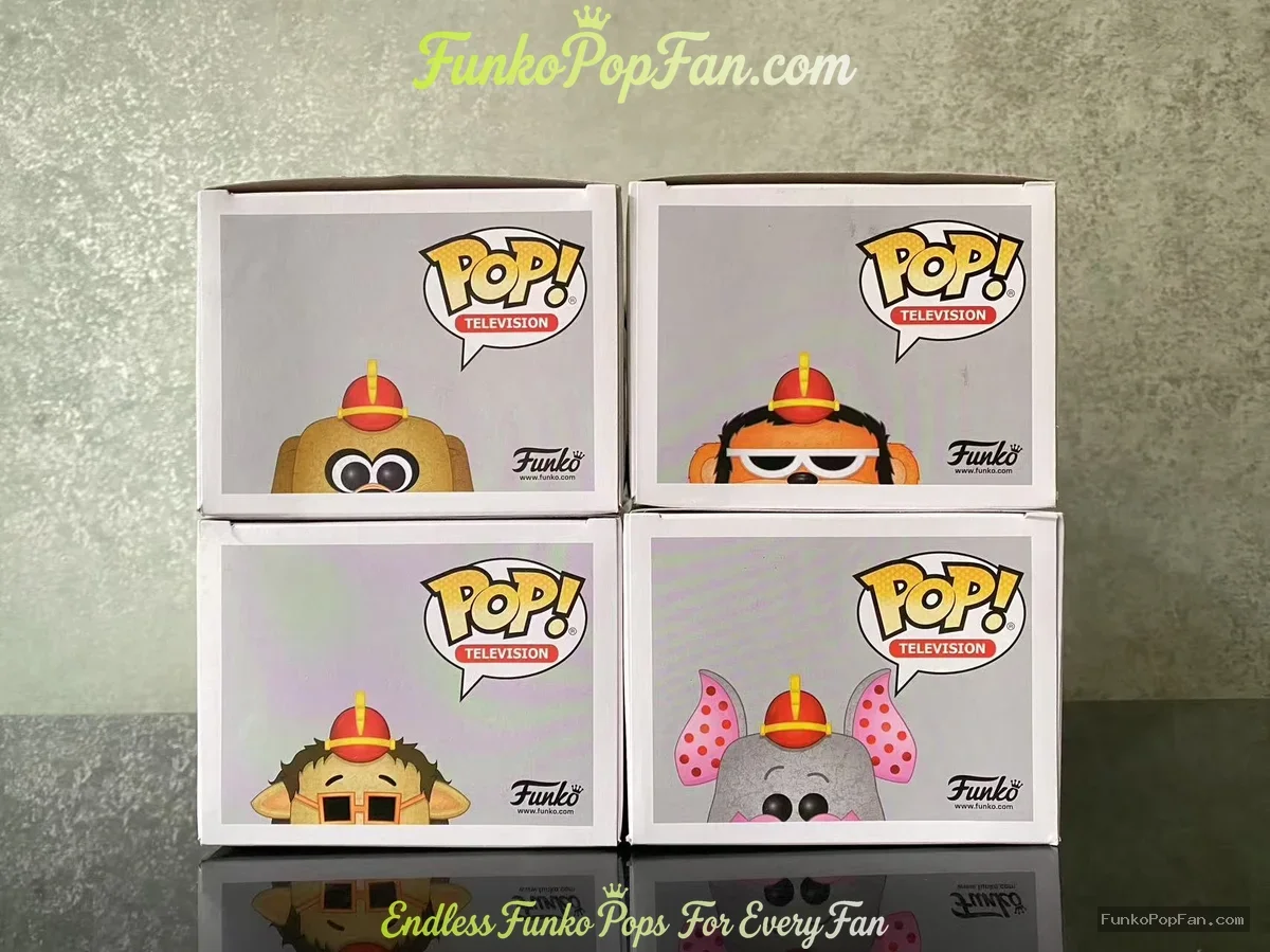 Bundle Funko Pop! Banana Splits #630 FLEEGLE #631 BINGO #632 DROOPER #633 SNORKY (Summer Convention  - Funko Pop Figure