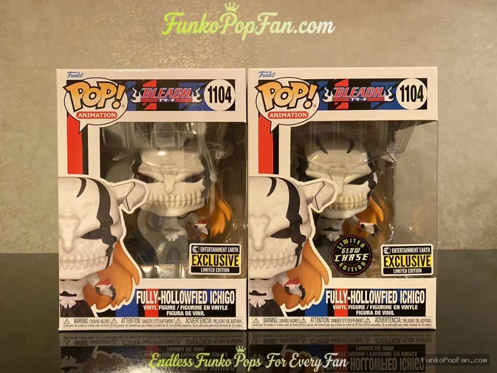 Animation Bleach #1104 Ichigo (Fully-Hollowed) Chase Exclusive Vinyl Figure Bobblehead Vaulted Collectible With Protector Funko Pop Figure