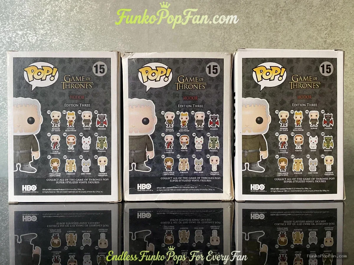 Funko Pop! Game of Thrones Hodor #15 X1 Vinyl Figure Bobblehead Vaulted Collectible With Protector - Funko Pop Figure