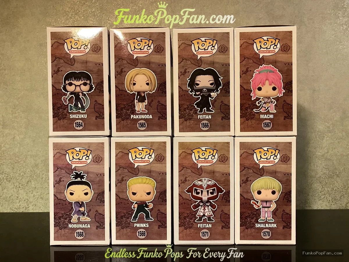 Bundle Funko Pop! Hunter x Hunter Shizuku #1568 / Pakunoda #1565 / Feitan #1566 / Machi #1567 / Nobu - Funko Pop Figure