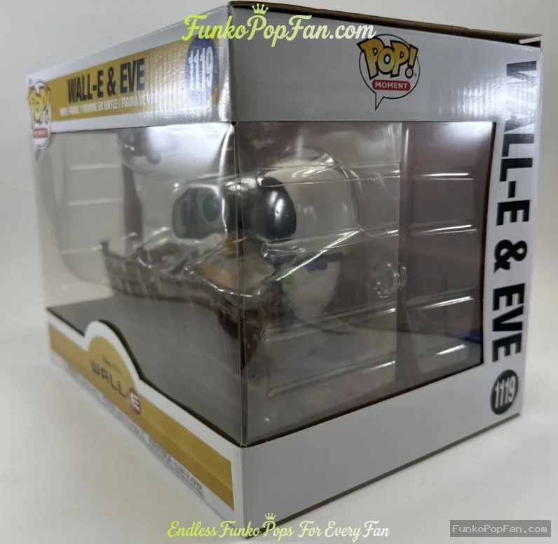 Funko Pop! Moments Pixar #1119 Wall-E & Eve Vinyl Figure Bobblehead Vaulted Collectible With Protect - Funko Pop Figure
