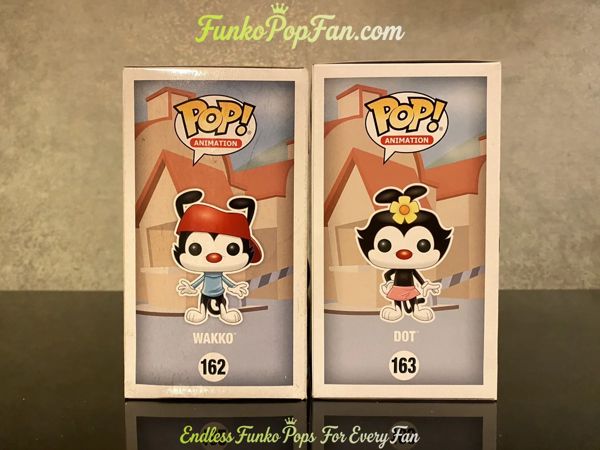 Bundle Funko Pop! Animation Animaniacs #162 Wakko / Dot #163 Vinyl Figure Bobblehead Vaulted Collect - Funko Pop Figure