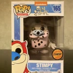 Animation Ren and Stimpy #165 Stimpy (Chase) Vinyl Figure Bobblehead Vaulted Collectible With Protector Funko Pop Figure