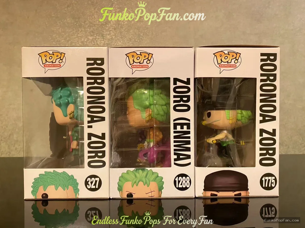 Bundle Funko Pop! One Piece Roronoa Zoro #327 Roronoa Zoro / Zoro (Enma) #1288 / Roronoa Zoro (Chase - Funko Pop Figure