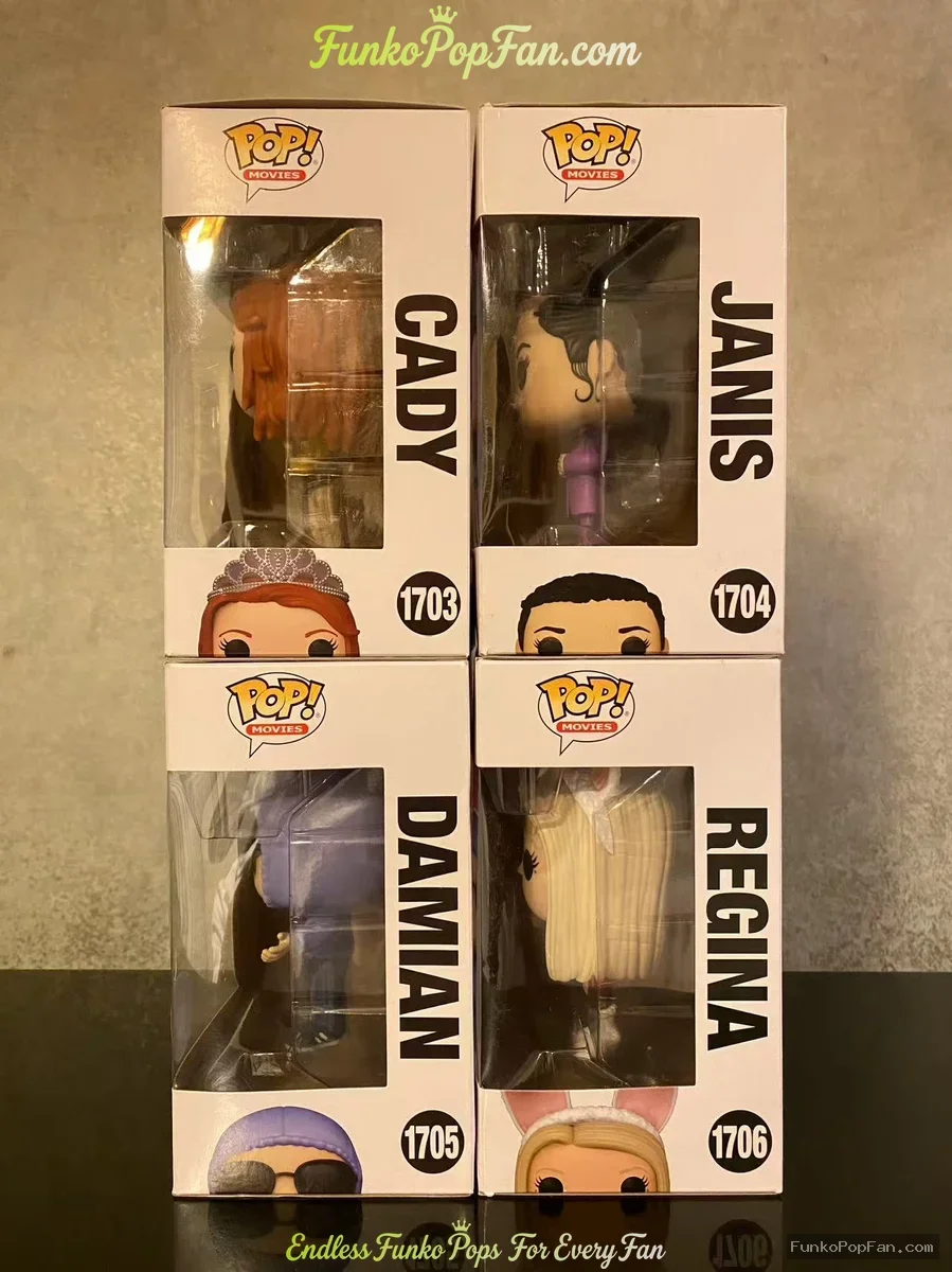 Bundle Funko Pop! Movie Mean Girls #1703 Cady / Janis #1704 / Damian #1705 / Regina #1706 Vinyl Figu - Funko Pop Figure