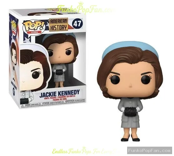 Funko Pop! Icons American History #47 Jackie Kennedy Vinyl Figure Bobblehead Vaulted Collectible Wit - Funko Pop Figure